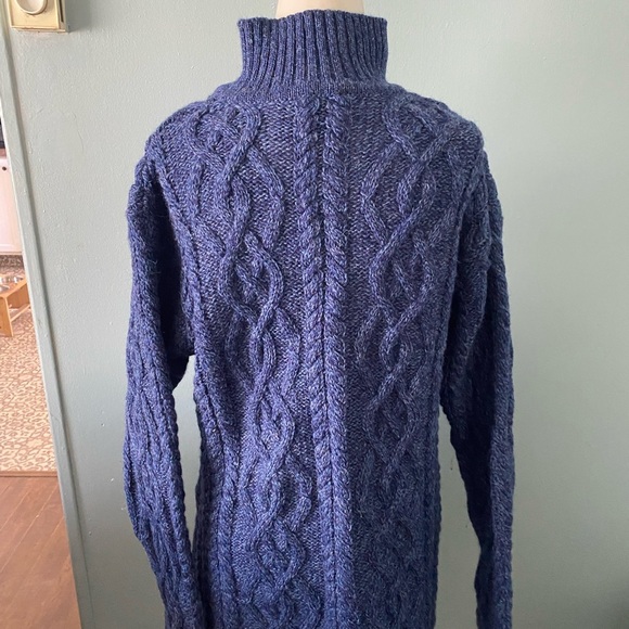 Aran Crafts Navy Wool sweater - Picture 10 of 15